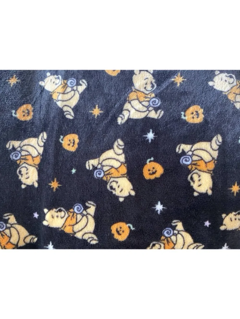 Disney Winnie The Pooh Halloween Pumpkins Dog Pet Bed Soft 36” X 26” Black NEW